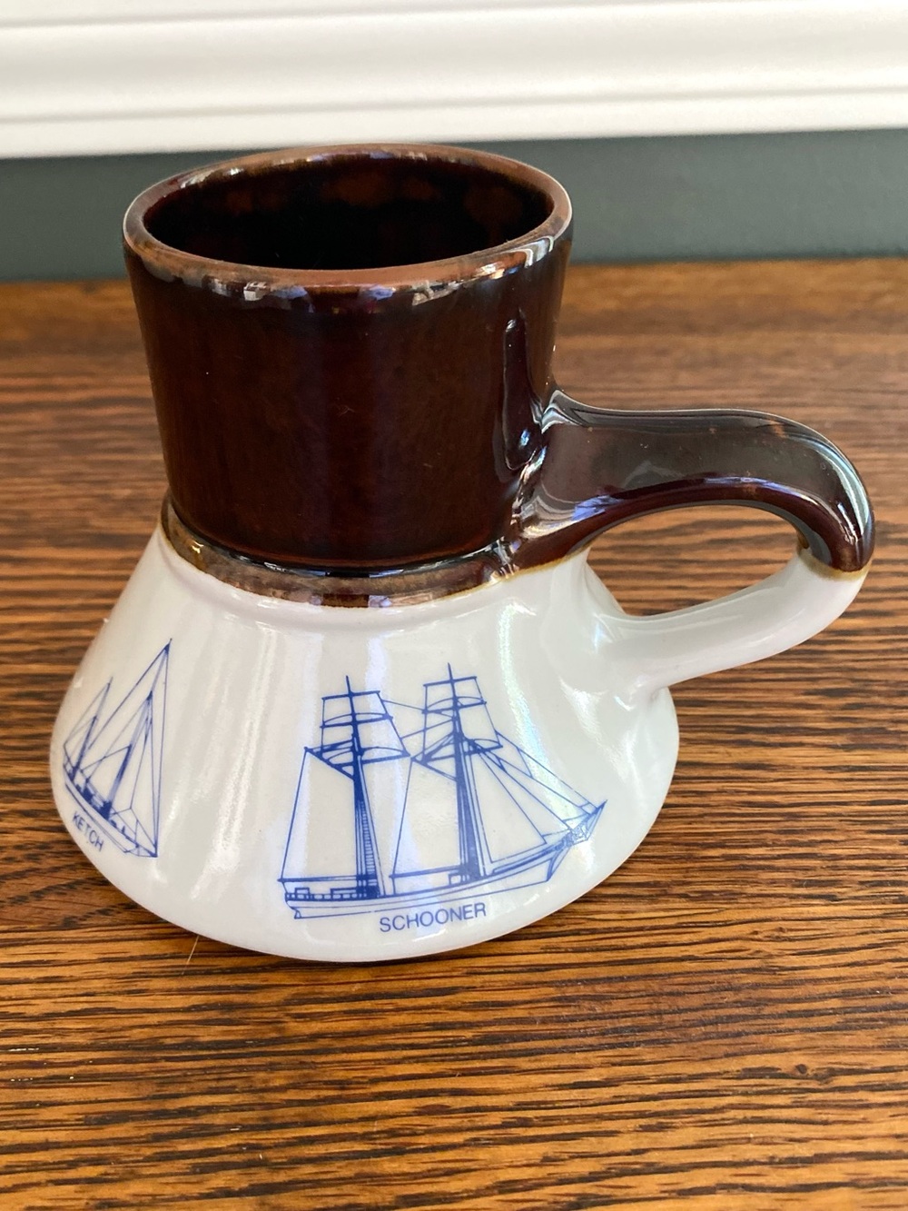 Vintage 1970s “Bearly Surviving” Nautical Coffee Mug Feltman Langer
